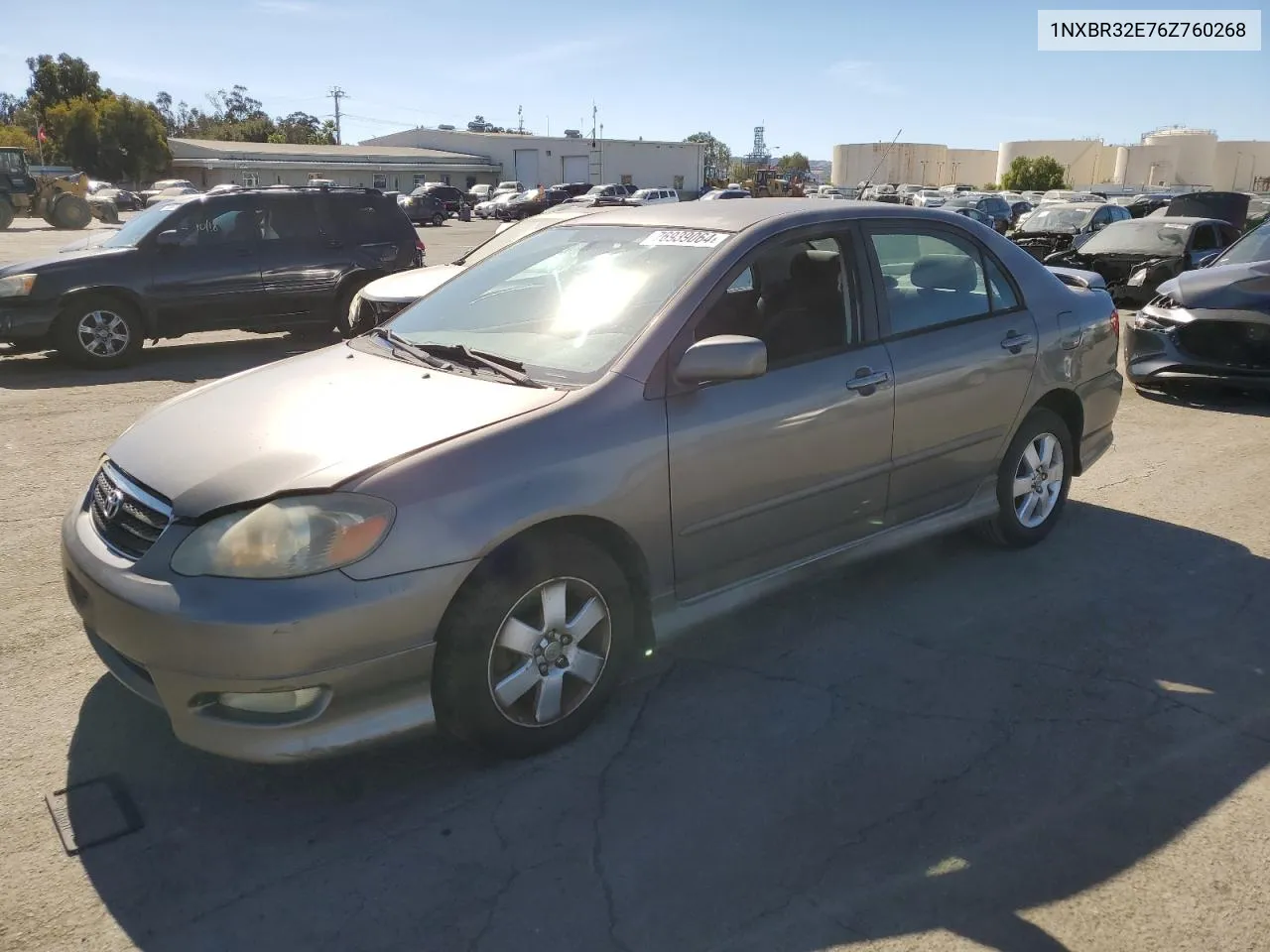 2006 Toyota Corolla Ce VIN: 1NXBR32E76Z760268 Lot: 76939064