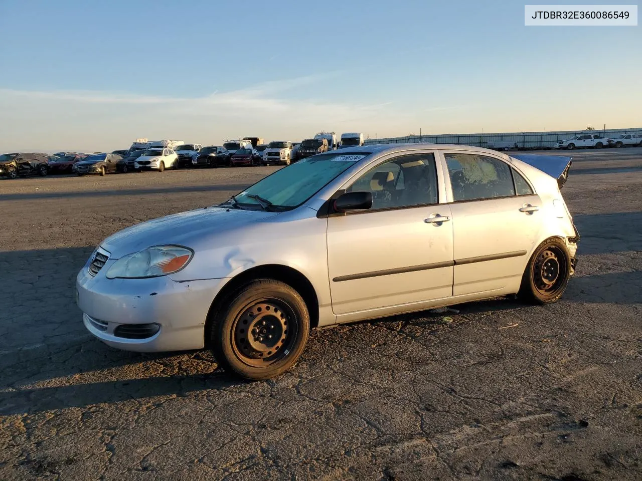 2006 Toyota Corolla Ce VIN: JTDBR32E360086549 Lot: 77168124