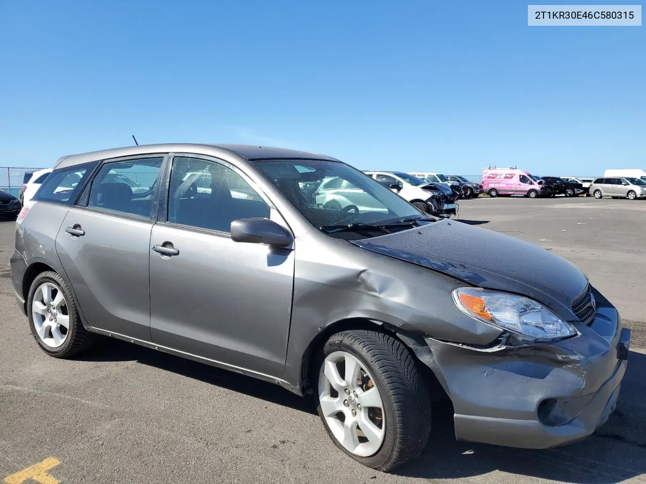 2006 Toyota Corolla Matrix Xr VIN: 2T1KR30E46C580315 Lot: 77230304