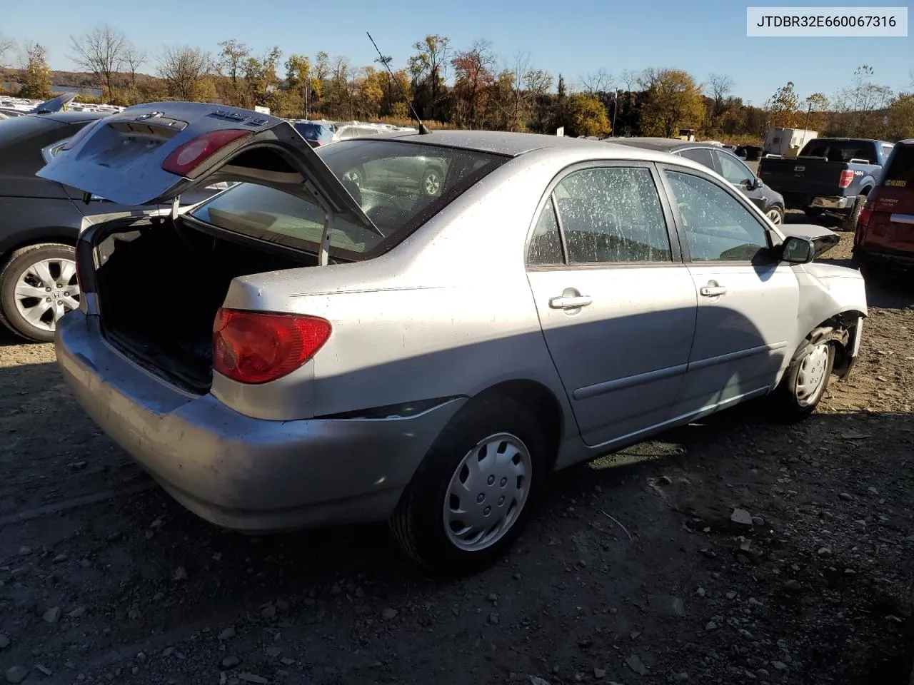 2006 Toyota Corolla Ce VIN: JTDBR32E660067316 Lot: 77961194