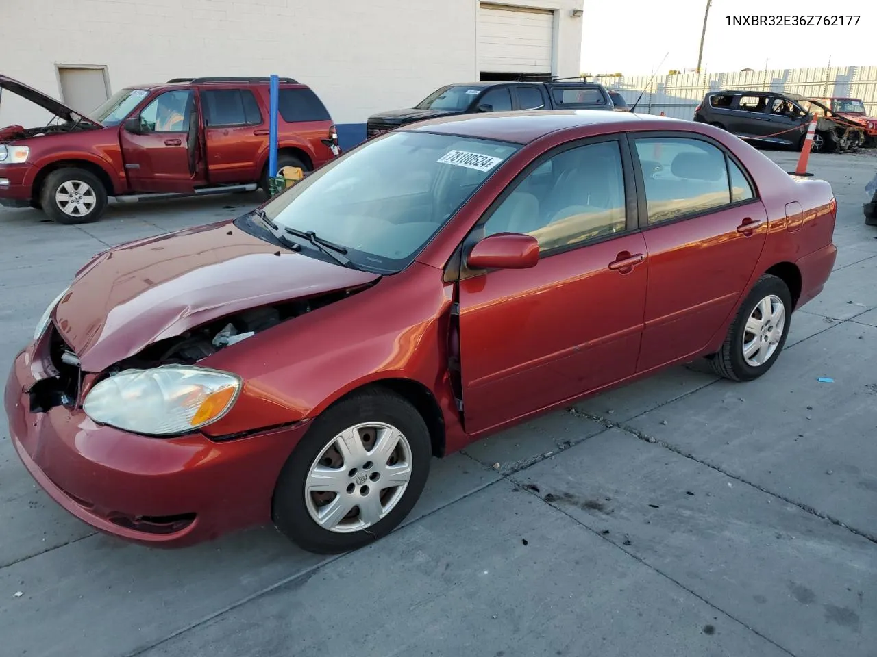 2006 Toyota Corolla Ce VIN: 1NXBR32E36Z762177 Lot: 78100524