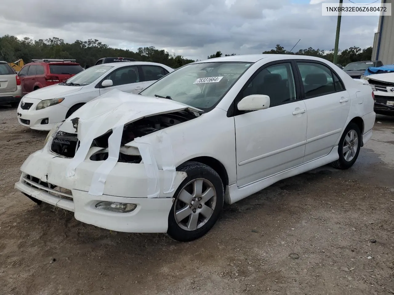 2006 Toyota Corolla Ce VIN: 1NXBR32E06Z680472 Lot: 78331664