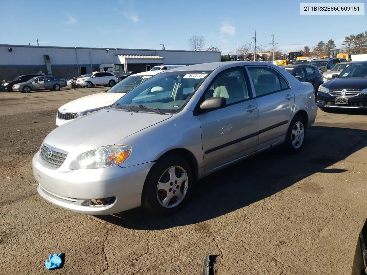 2006 Toyota Corolla Ce VIN: 2T1BR32E86C609151 Lot: 79062014