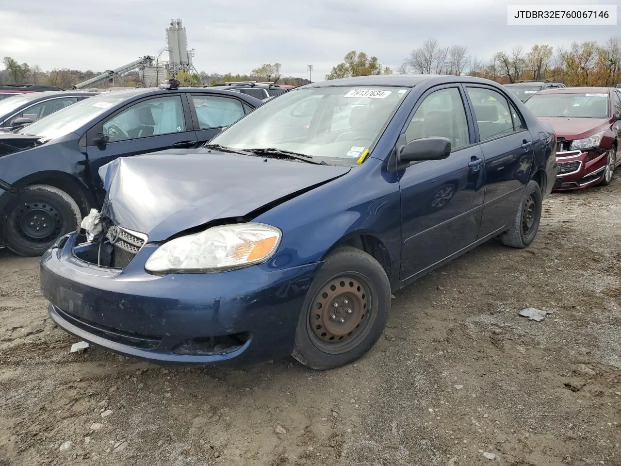 2006 Toyota Corolla Ce VIN: JTDBR32E760067146 Lot: 79137634