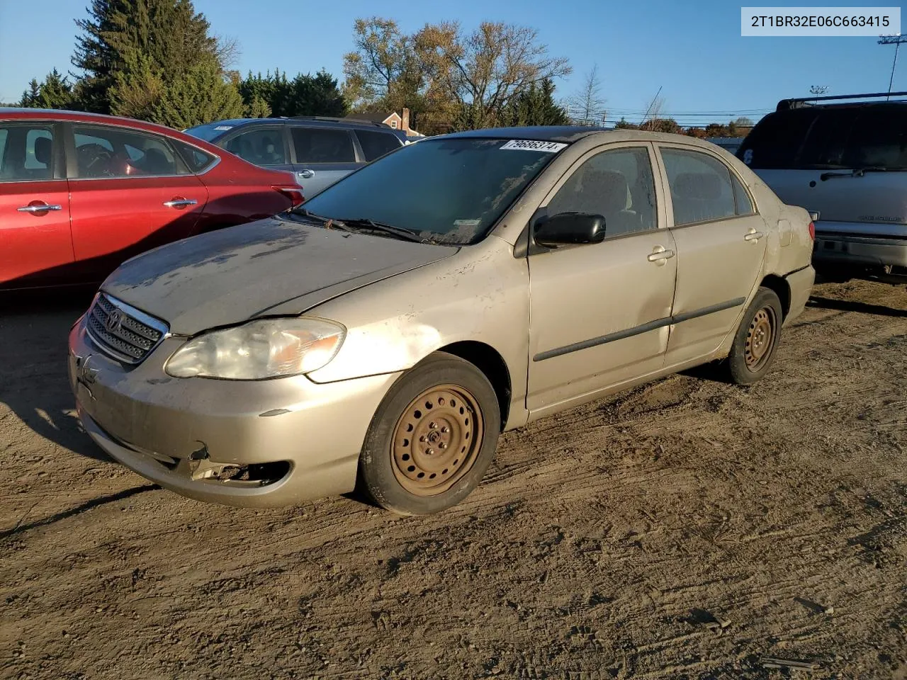 2006 Toyota Corolla Ce VIN: 2T1BR32E06C663415 Lot: 79686374