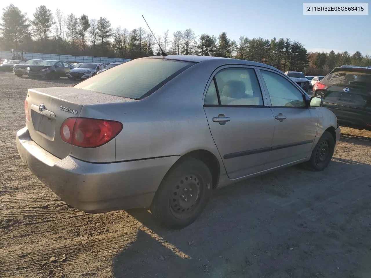 2006 Toyota Corolla Ce VIN: 2T1BR32E06C663415 Lot: 79686374