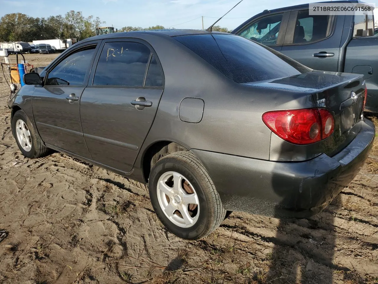 2006 Toyota Corolla Ce VIN: 2T1BR32E06C691568 Lot: 79908264