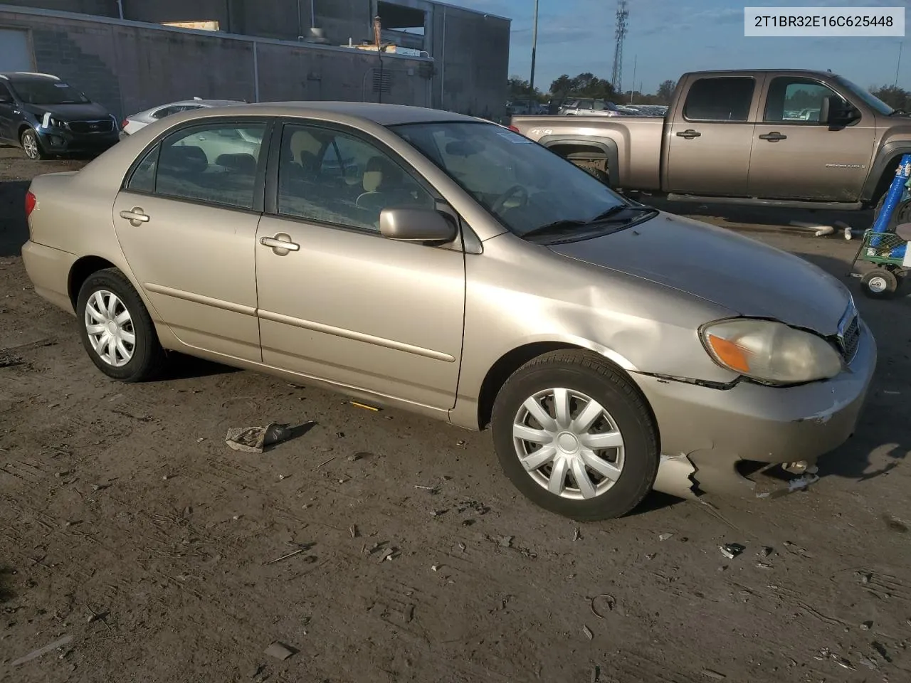 2006 Toyota Corolla Ce VIN: 2T1BR32E16C625448 Lot: 79996284