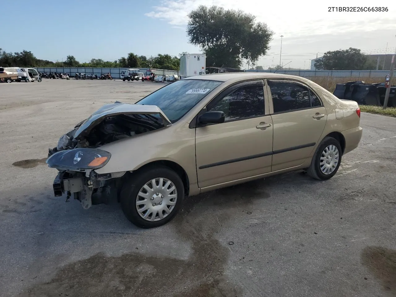 2006 Toyota Corolla Ce VIN: 2T1BR32E26C663836 Lot: 79999774