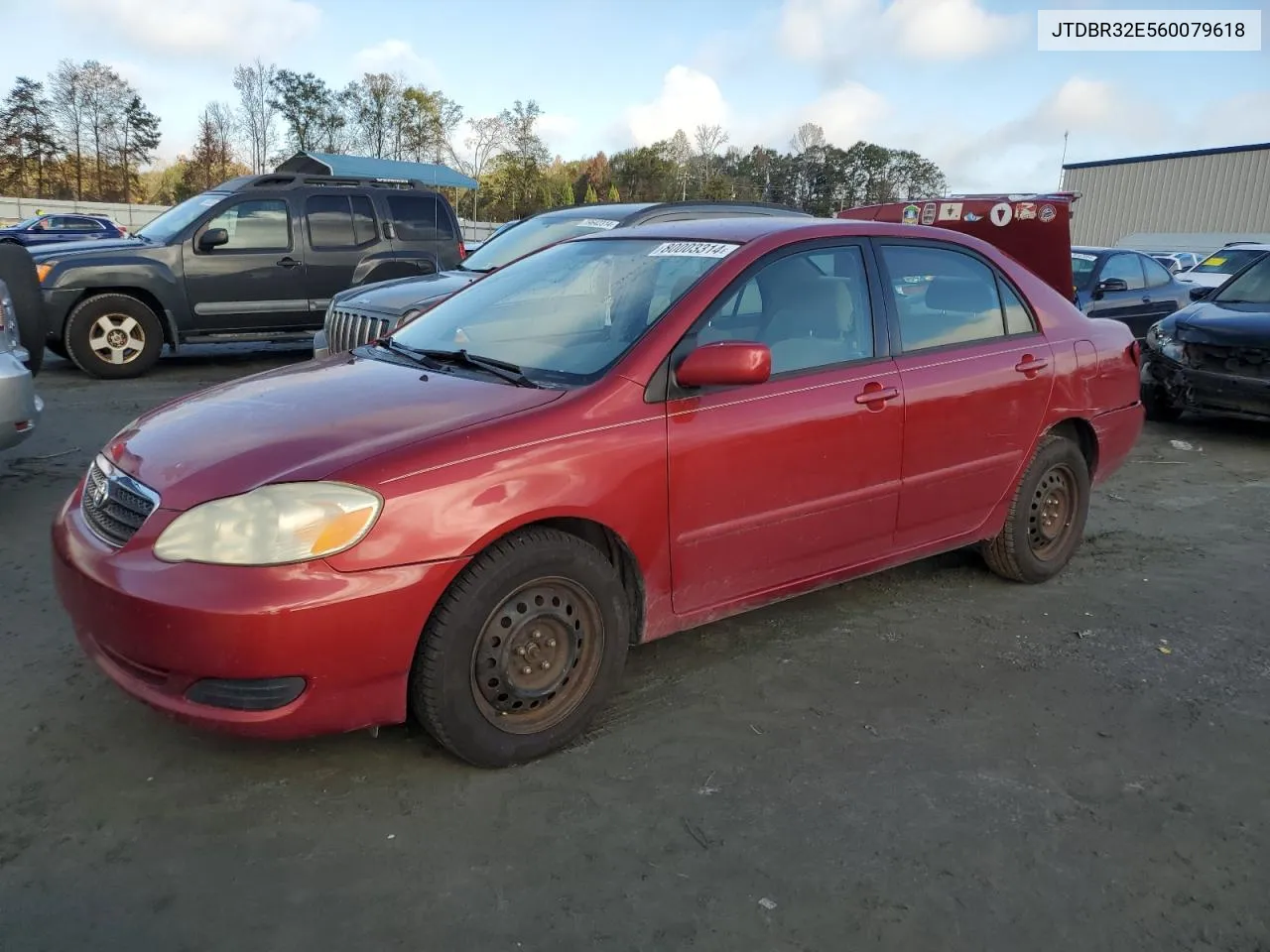 2006 Toyota Corolla Ce VIN: JTDBR32E560079618 Lot: 80003314