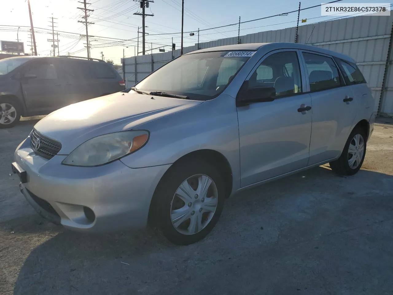 2006 Toyota Corolla Matrix Xr VIN: 2T1KR32E86C573378 Lot: 80580514