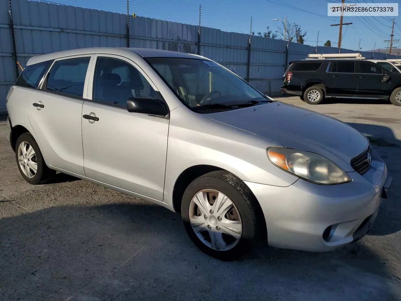 2006 Toyota Corolla Matrix Xr VIN: 2T1KR32E86C573378 Lot: 80580514