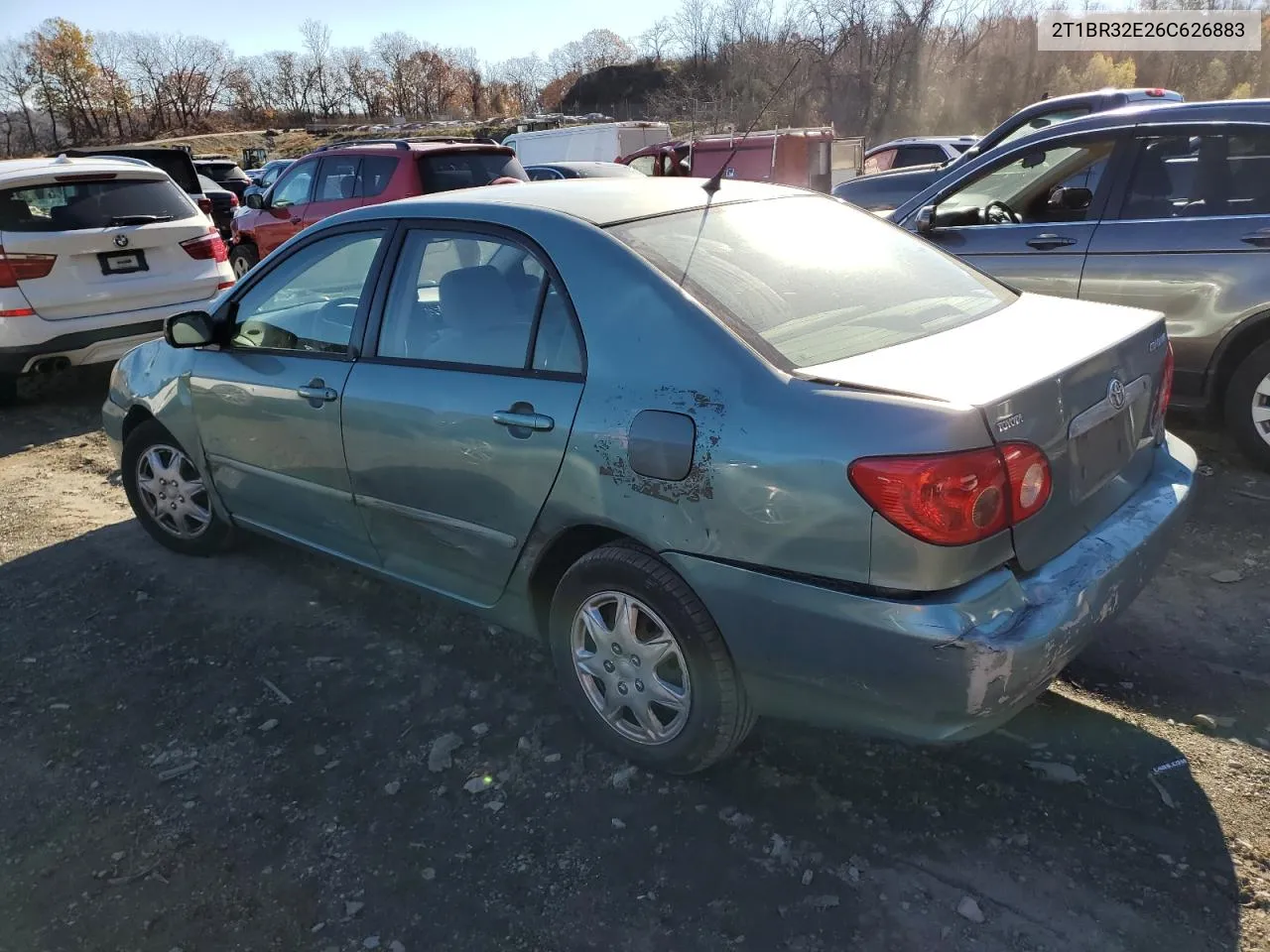 2006 Toyota Corolla Ce VIN: 2T1BR32E26C626883 Lot: 80611624