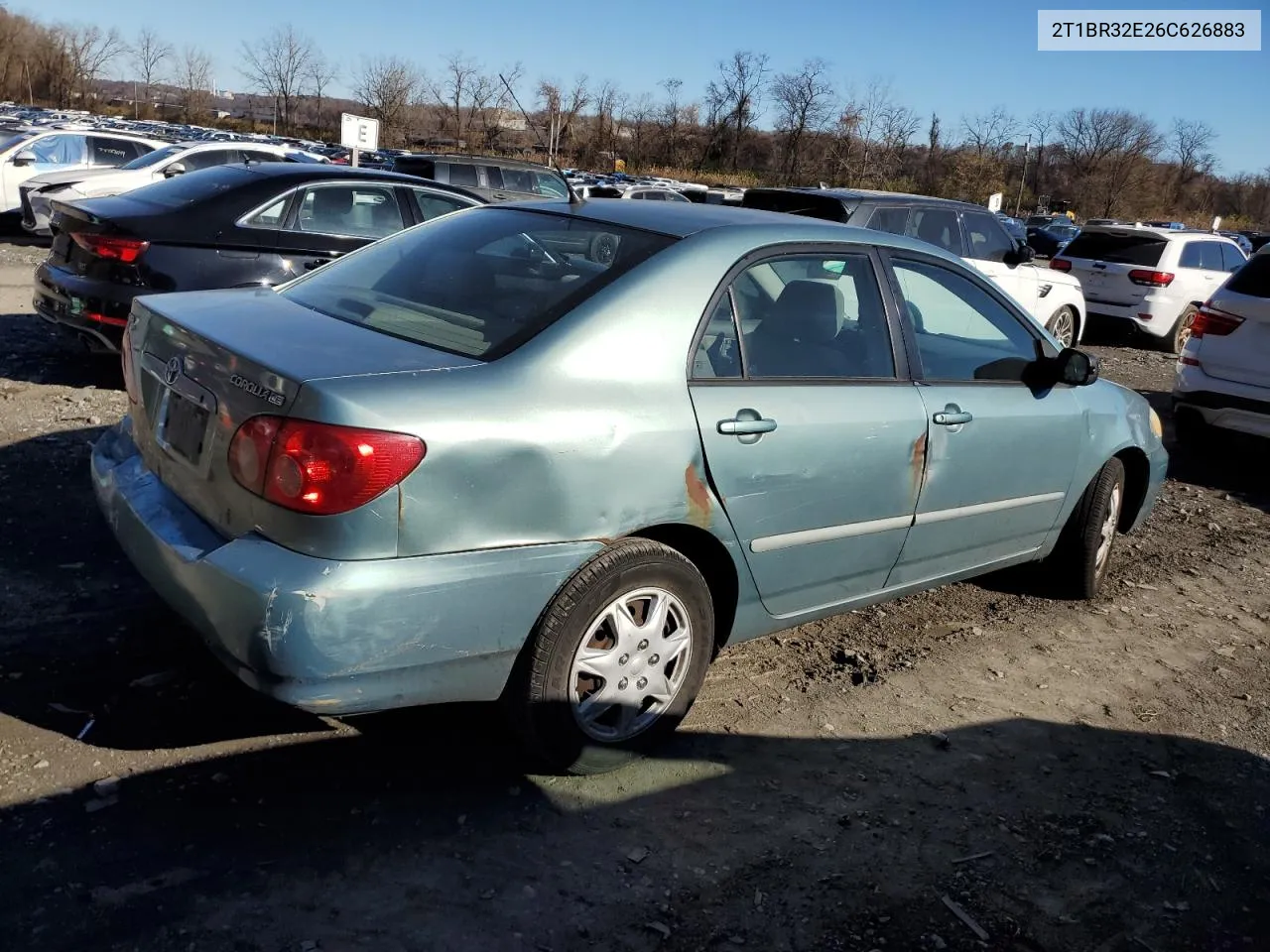 2006 Toyota Corolla Ce VIN: 2T1BR32E26C626883 Lot: 80611624