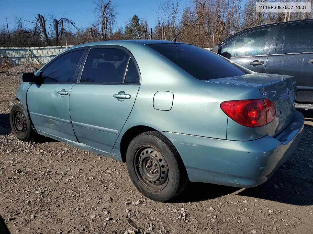 2006 Toyota Corolla Ce VIN: 2T1BR30E76C712001 Lot: 80657694