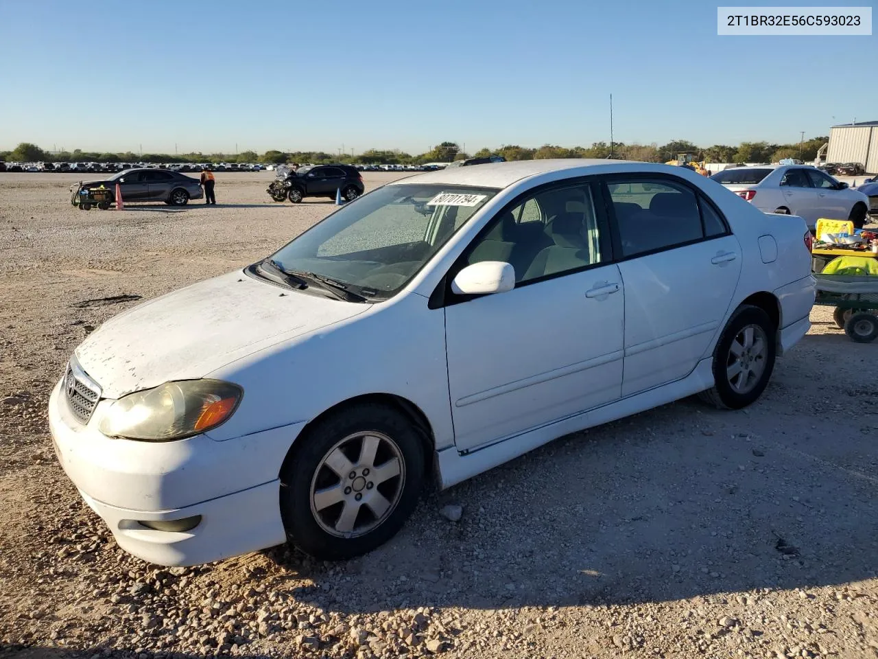 2006 Toyota Corolla Ce VIN: 2T1BR32E56C593023 Lot: 80701794