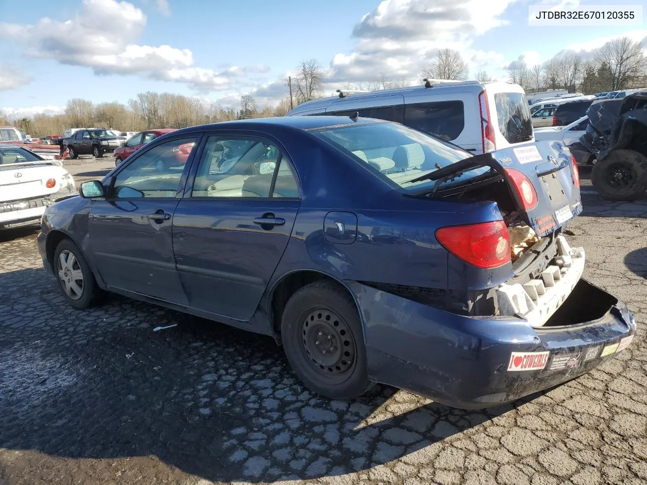 2007 Toyota Corolla Ce VIN: JTDBR32E670120355 Lot: 45548094