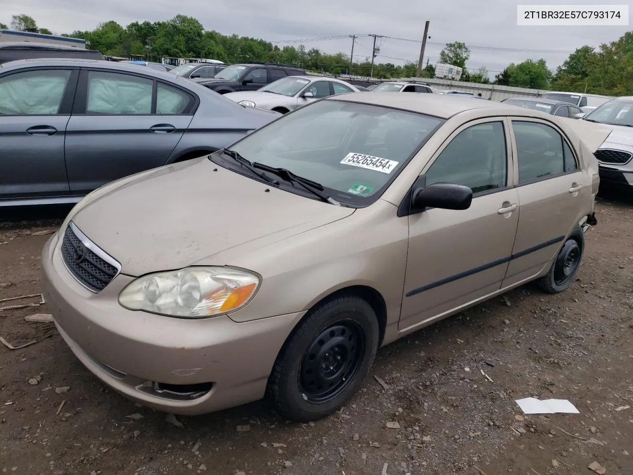 2007 Toyota Corolla Ce VIN: 2T1BR32E57C793174 Lot: 55265454