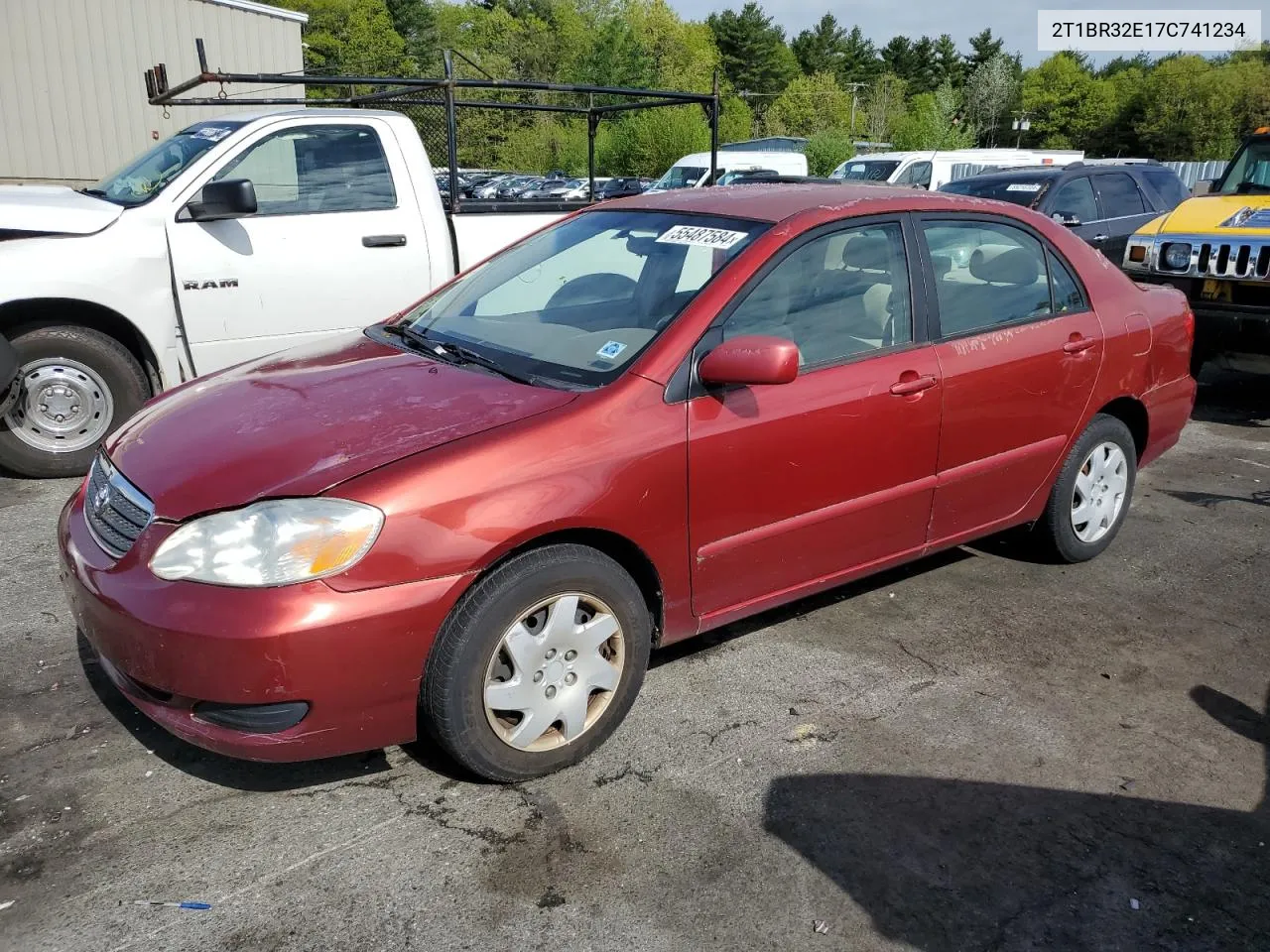 2007 Toyota Corolla Ce VIN: 2T1BR32E17C741234 Lot: 55487584