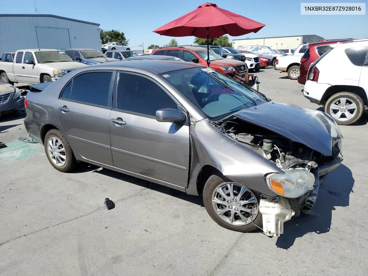 2007 Toyota Corolla Ce VIN: 1NXBR32E87Z928016 Lot: 63829134