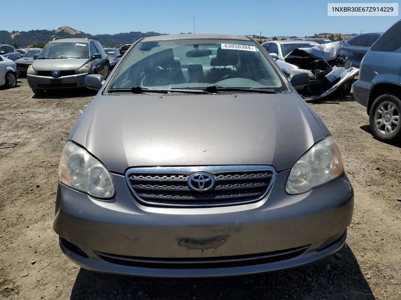 2007 Toyota Corolla Ce VIN: 1NXBR30E67Z914229 Lot: 63850394