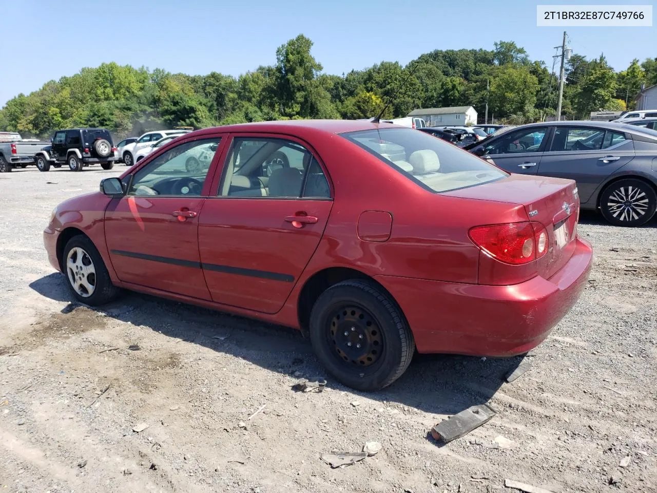 2007 Toyota Corolla Ce VIN: 2T1BR32E87C749766 Lot: 68612404