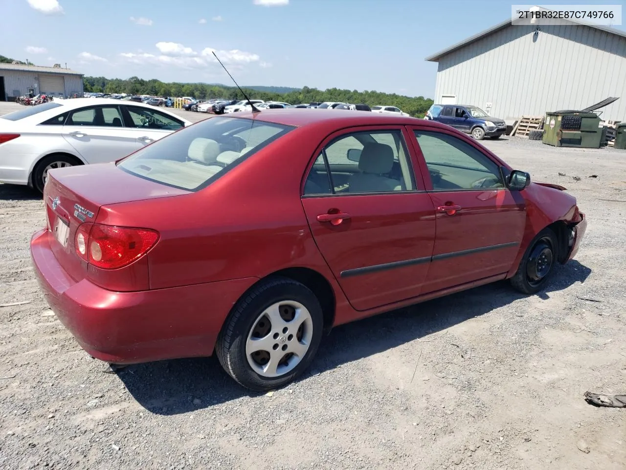 2007 Toyota Corolla Ce VIN: 2T1BR32E87C749766 Lot: 68612404