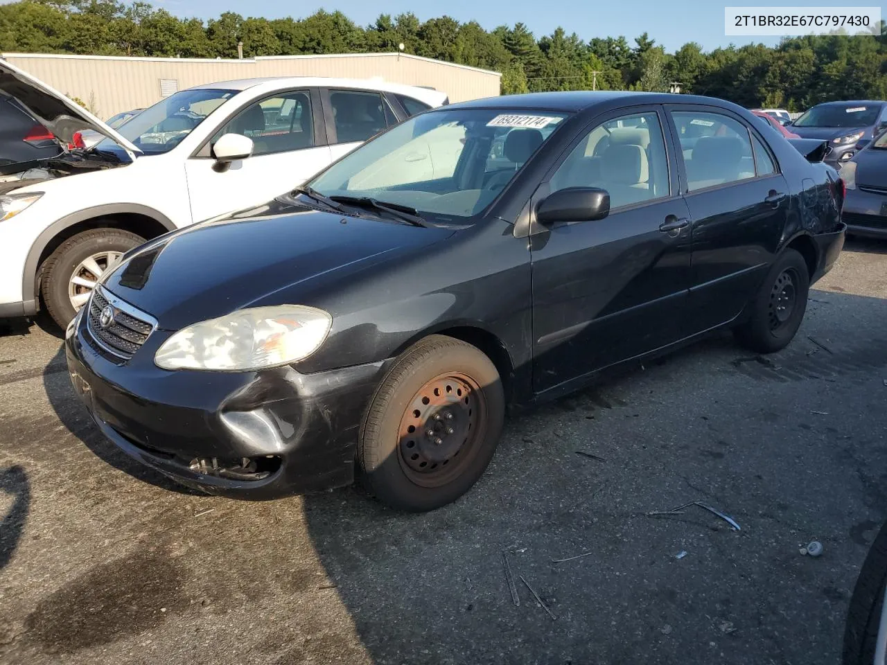 2007 Toyota Corolla Ce VIN: 2T1BR32E67C797430 Lot: 69312174