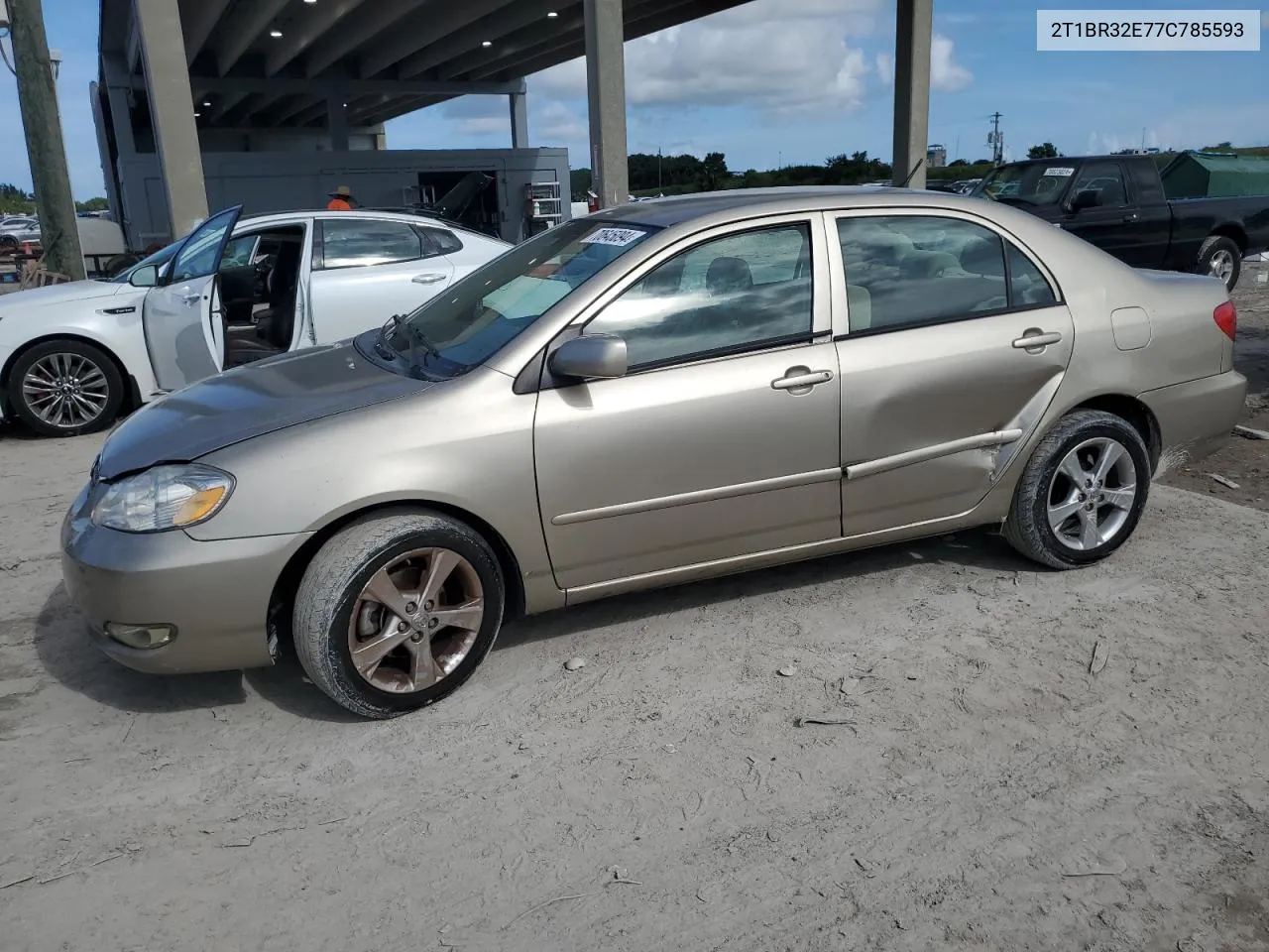 2007 Toyota Corolla Ce VIN: 2T1BR32E77C785593 Lot: 70645094