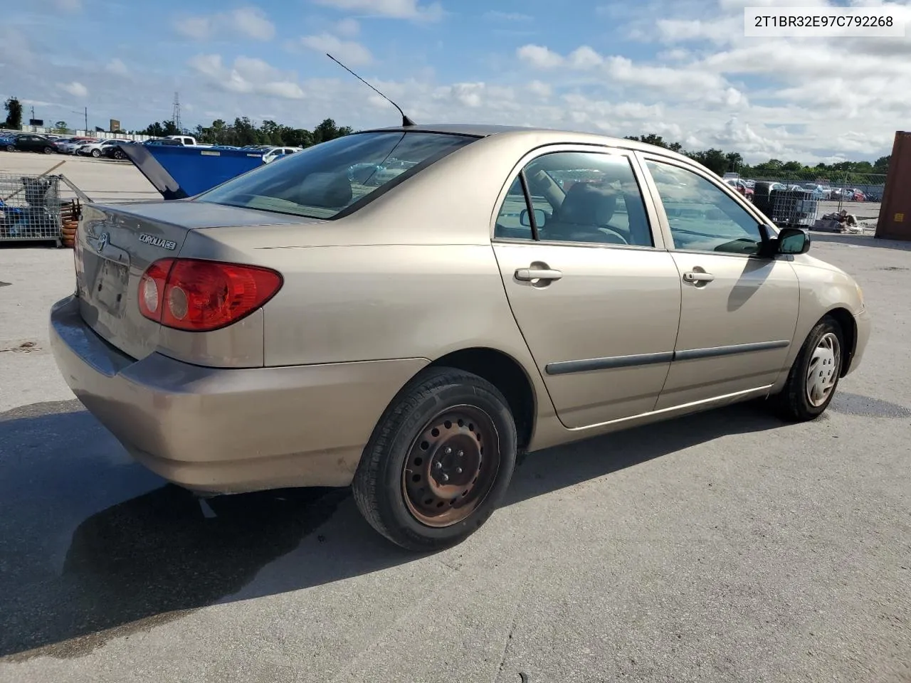 2007 Toyota Corolla Ce VIN: 2T1BR32E97C792268 Lot: 70928964