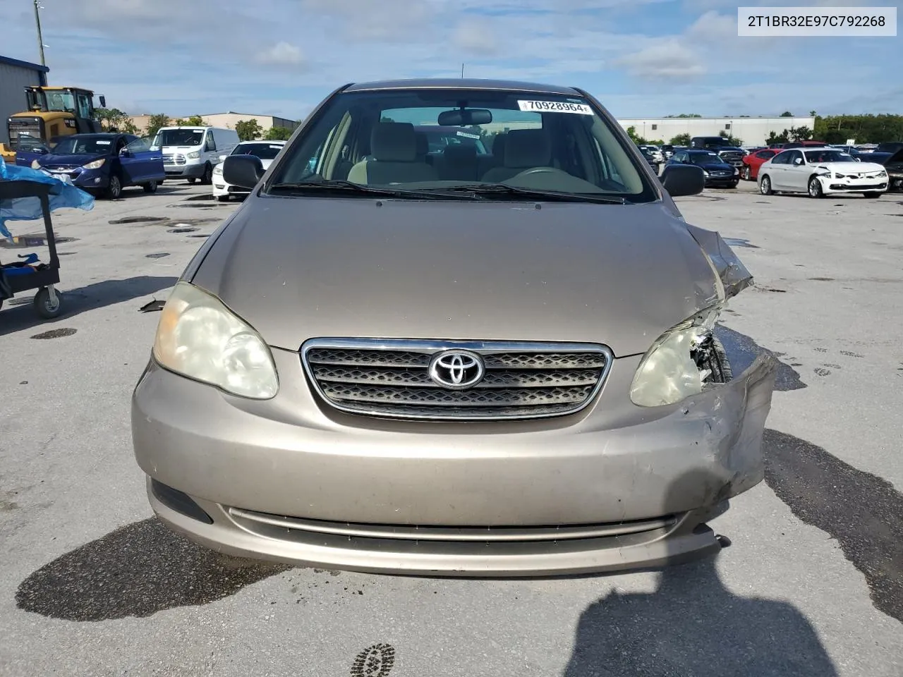 2007 Toyota Corolla Ce VIN: 2T1BR32E97C792268 Lot: 70928964