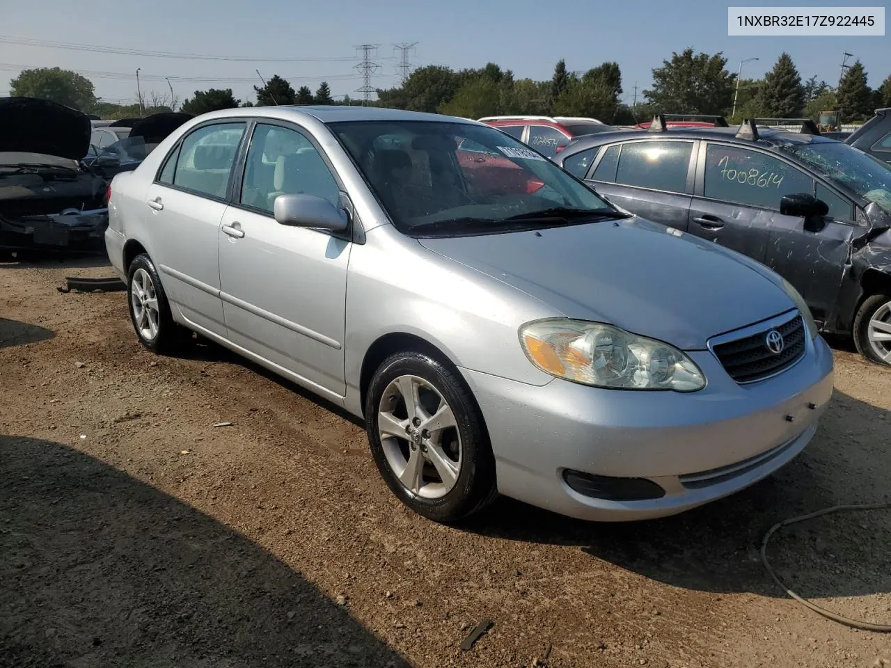 2007 Toyota Corolla Ce VIN: 1NXBR32E17Z922445 Lot: 71018184