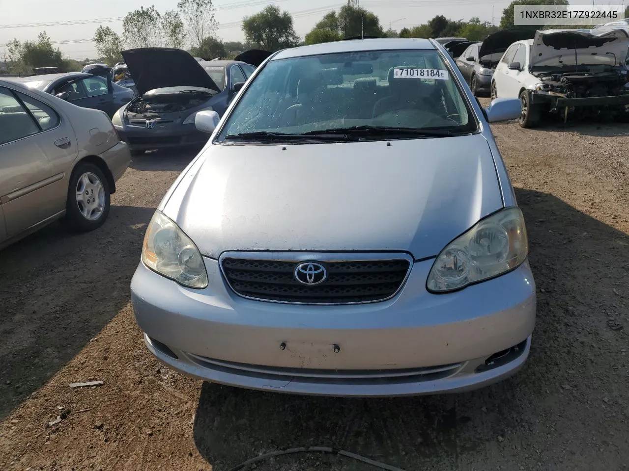 2007 Toyota Corolla Ce VIN: 1NXBR32E17Z922445 Lot: 71018184