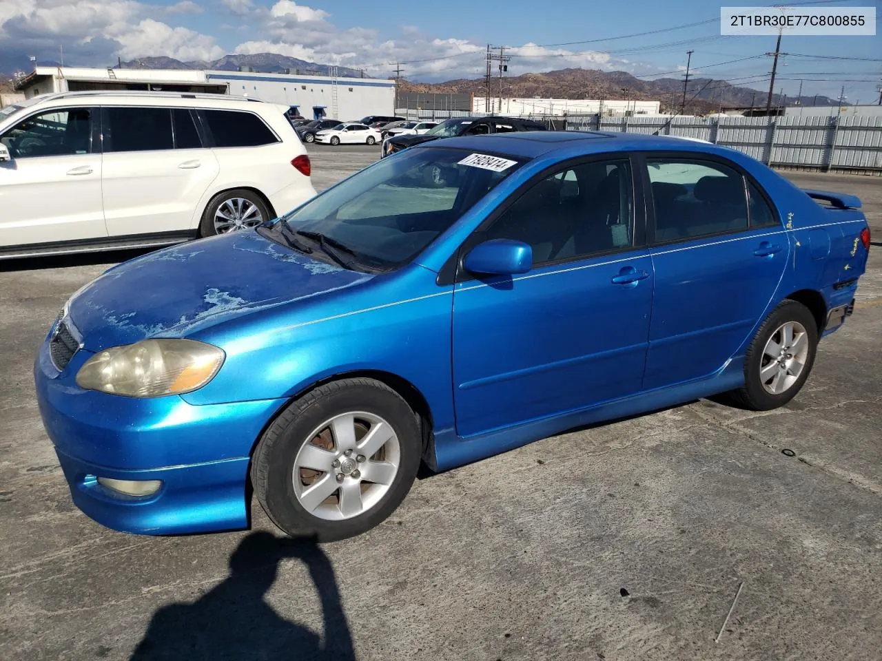 2007 Toyota Corolla Ce VIN: 2T1BR30E77C800855 Lot: 71928414