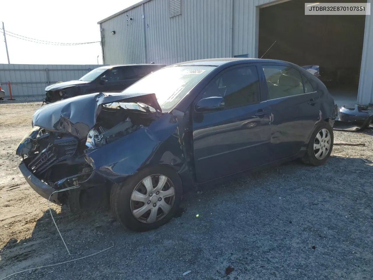 2007 Toyota Corolla Ce VIN: JTDBR32E870107851 Lot: 72246624