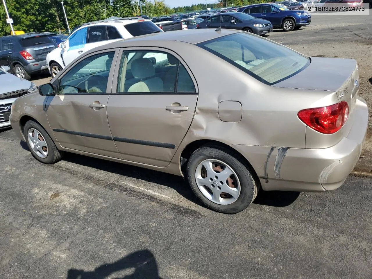 2007 Toyota Corolla Ce VIN: 2T1BR32E87C824773 Lot: 72272504