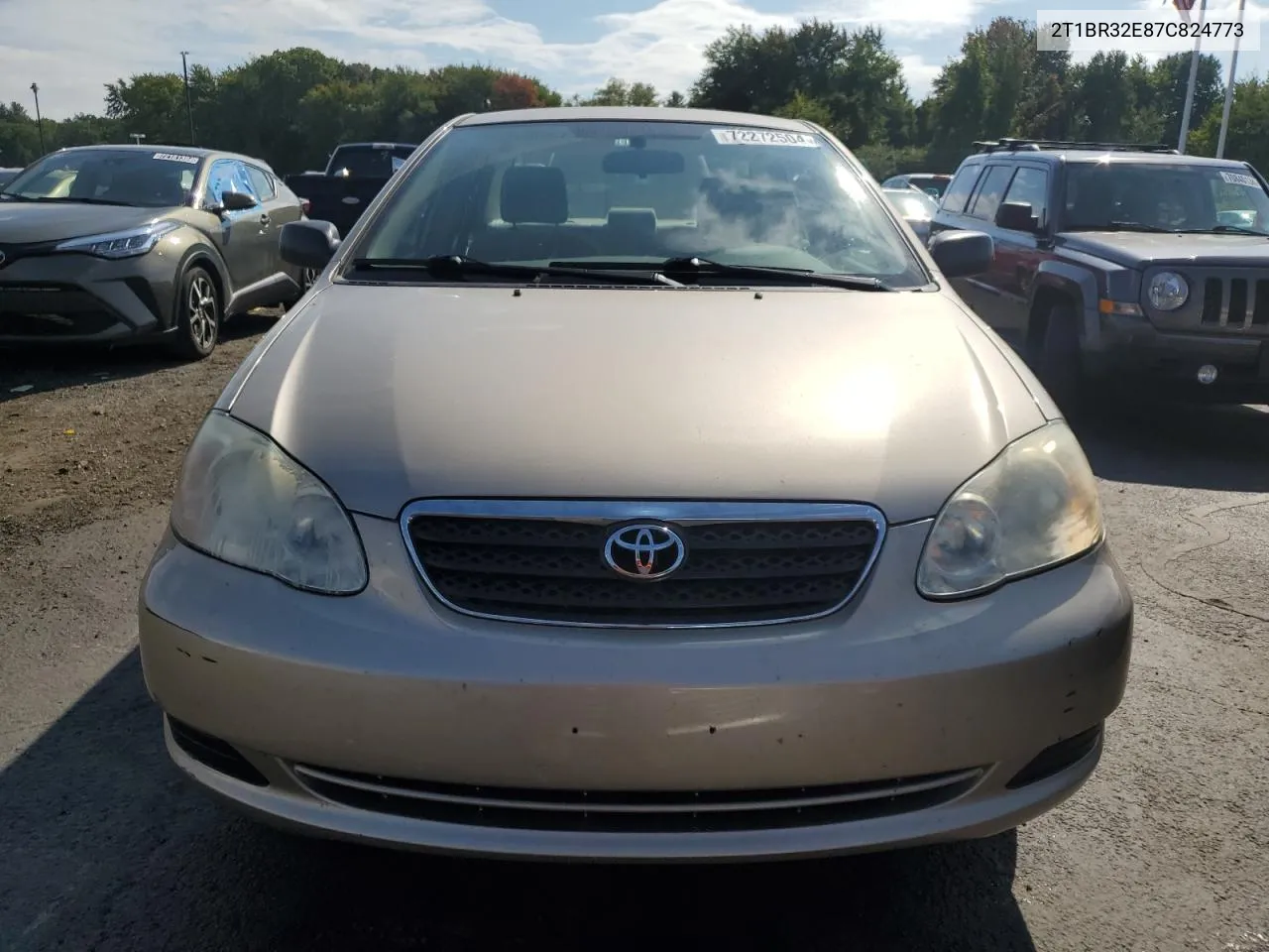 2007 Toyota Corolla Ce VIN: 2T1BR32E87C824773 Lot: 72272504