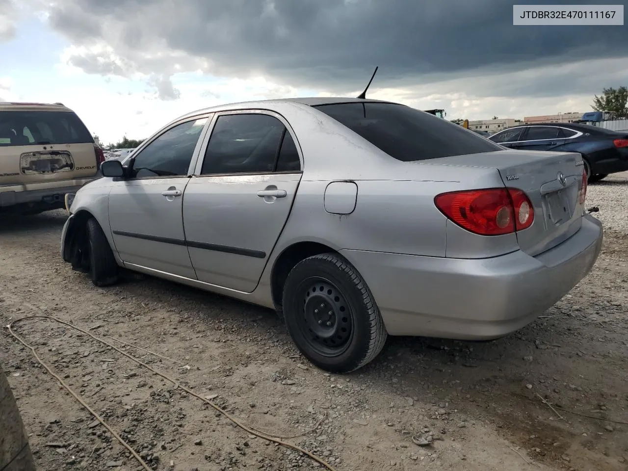 2007 Toyota Corolla Ce VIN: JTDBR32E470111167 Lot: 72333434