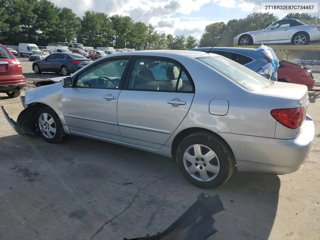 2007 Toyota Corolla Ce VIN: 2T1BR32E87C734457 Lot: 72453534