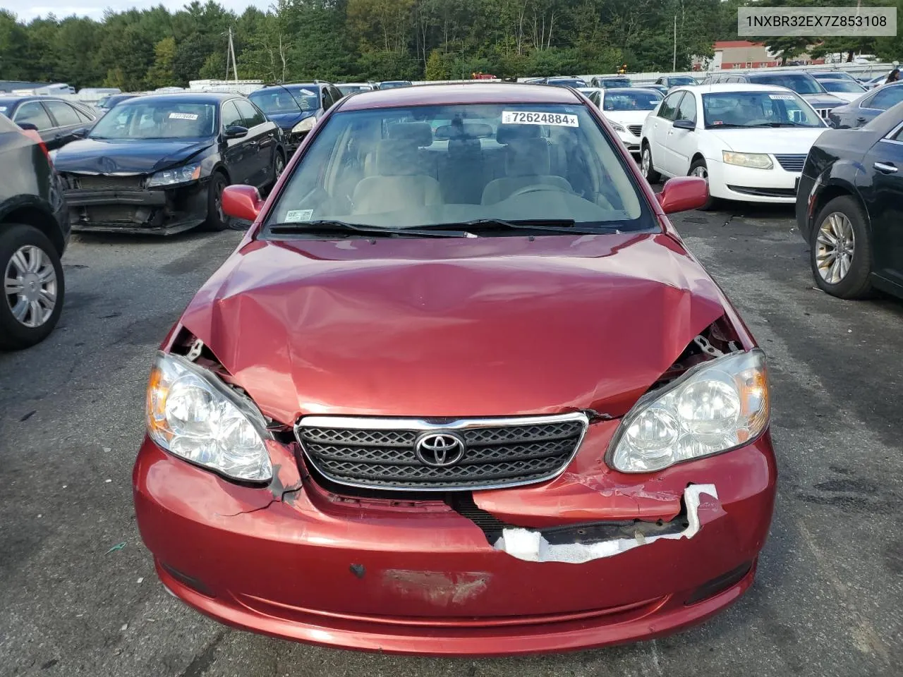 2007 Toyota Corolla Ce VIN: 1NXBR32EX7Z853108 Lot: 72624884