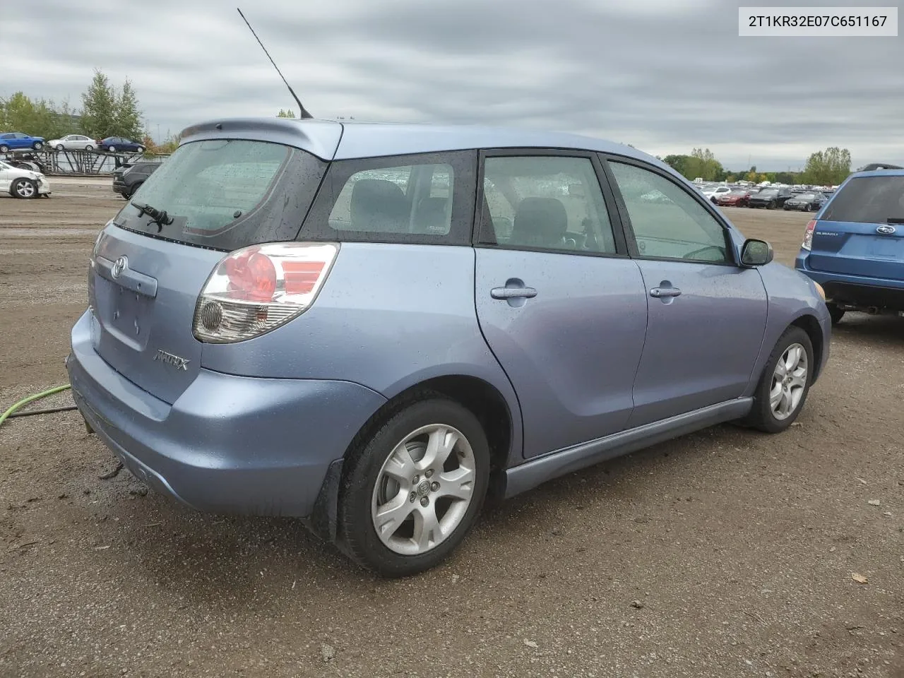 2007 Toyota Corolla Matrix Xr VIN: 2T1KR32E07C651167 Lot: 72769734