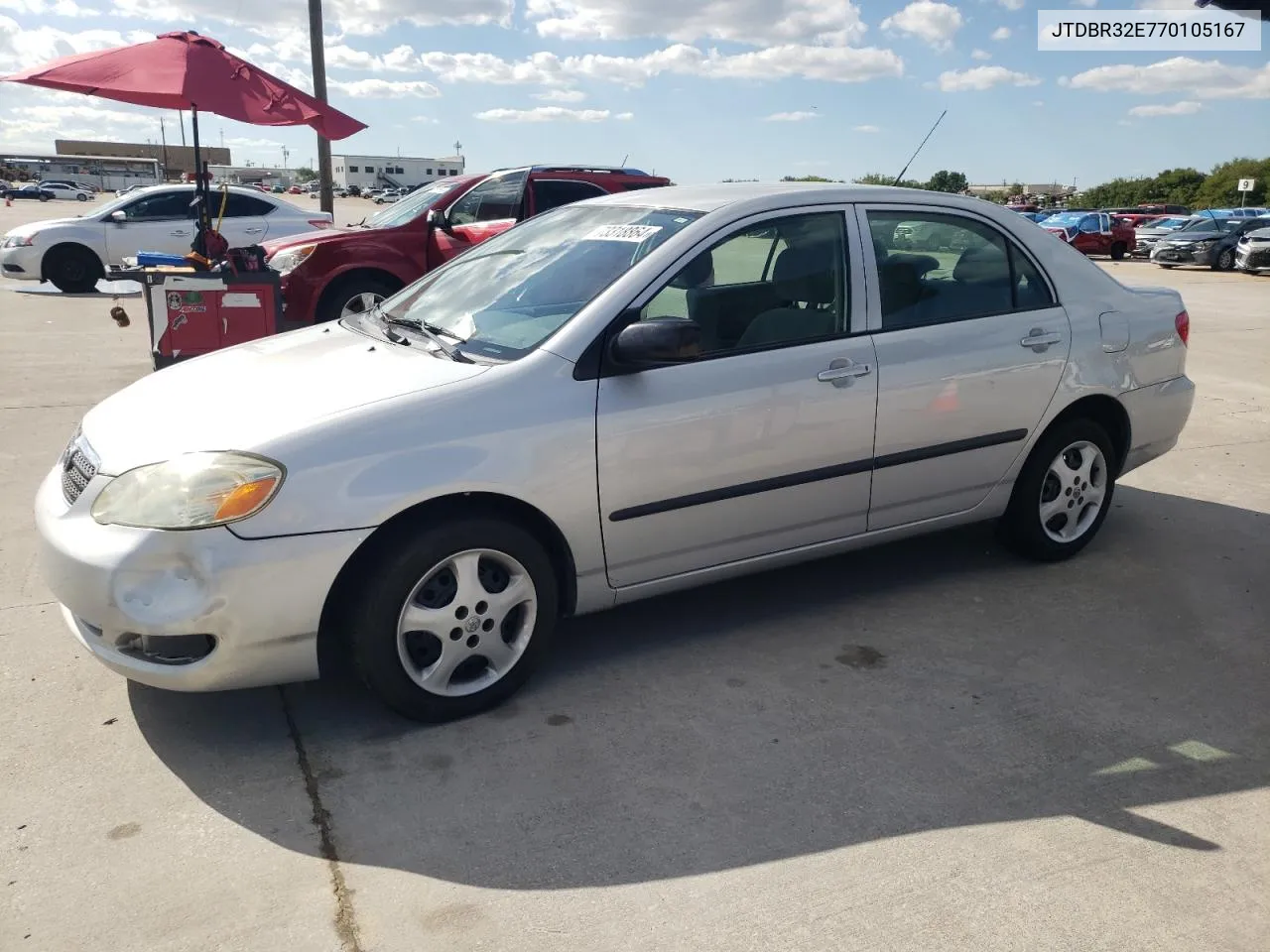 2007 Toyota Corolla Ce VIN: JTDBR32E770105167 Lot: 73318864