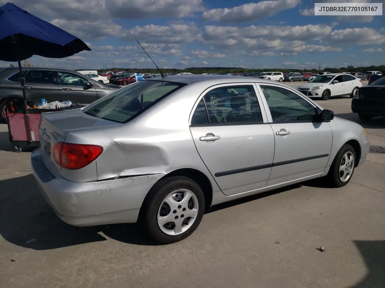 2007 Toyota Corolla Ce VIN: JTDBR32E770105167 Lot: 73318864