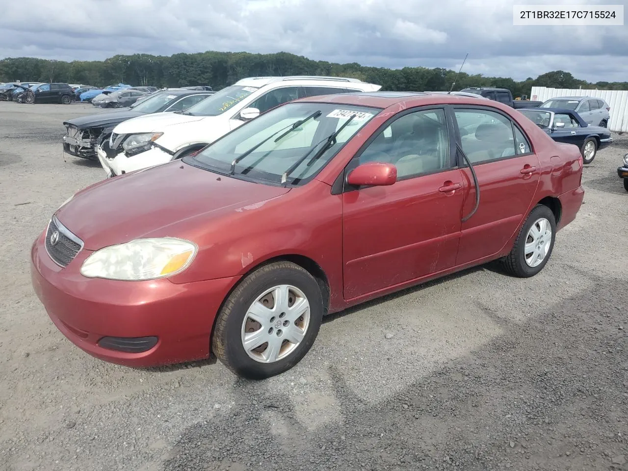 2007 Toyota Corolla Ce VIN: 2T1BR32E17C715524 Lot: 73427374