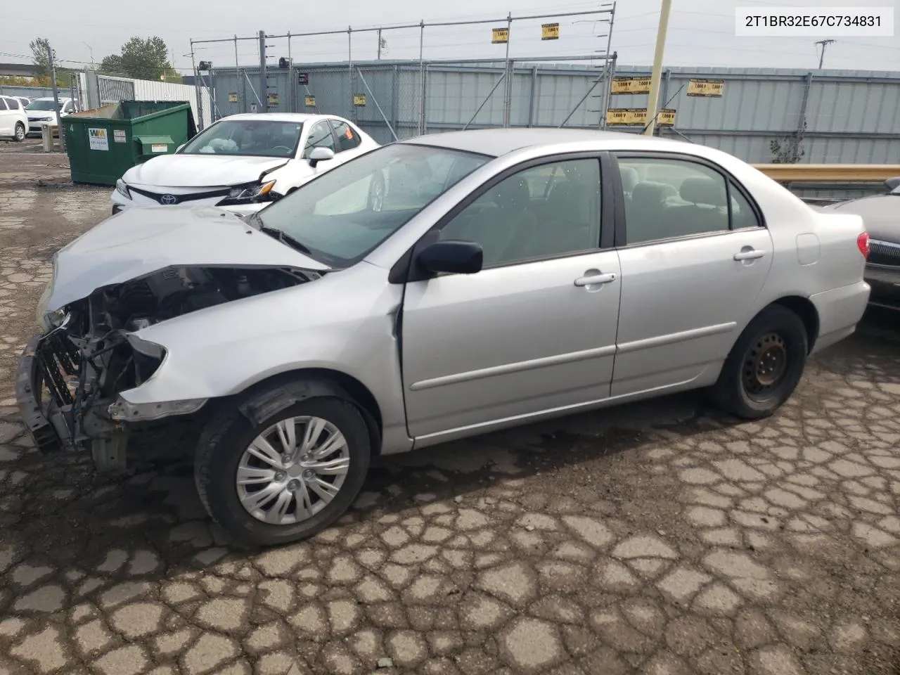 2007 Toyota Corolla Ce VIN: 2T1BR32E67C734831 Lot: 73966824