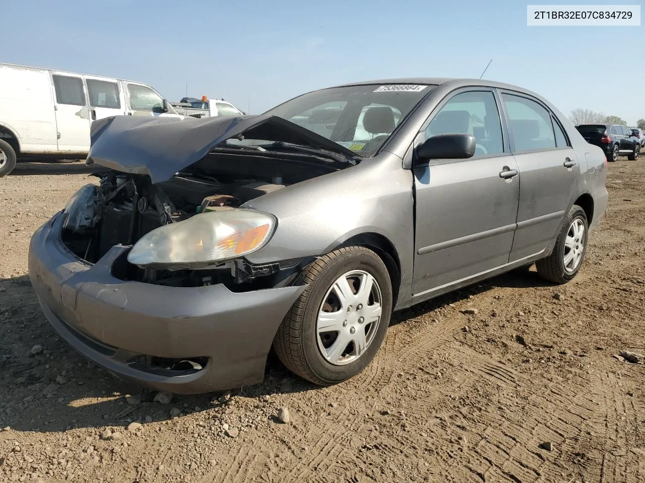 2007 Toyota Corolla Ce VIN: 2T1BR32E07C834729 Lot: 75366864