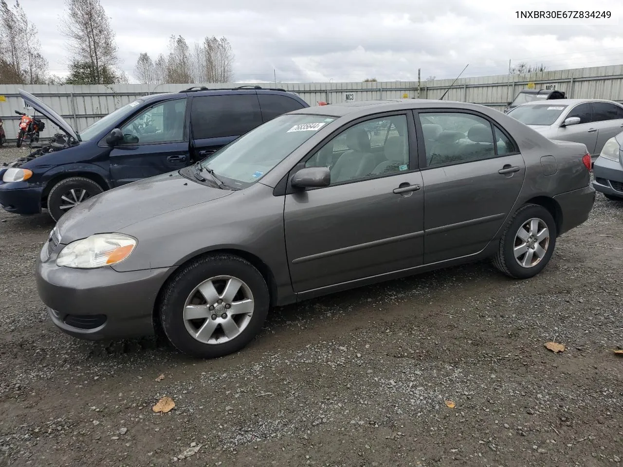 2007 Toyota Corolla Ce VIN: 1NXBR30E67Z834249 Lot: 76835644