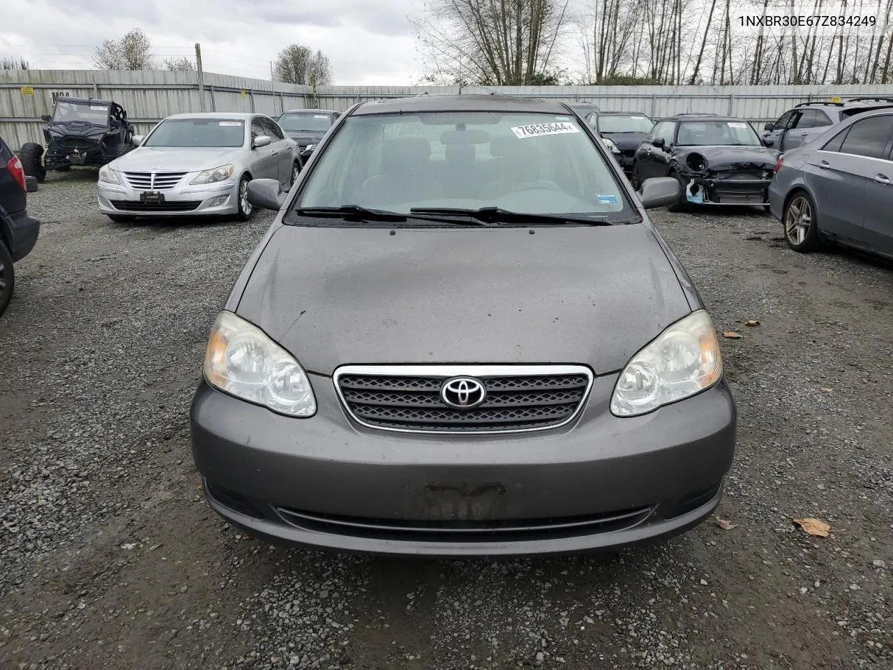 2007 Toyota Corolla Ce VIN: 1NXBR30E67Z834249 Lot: 76835644