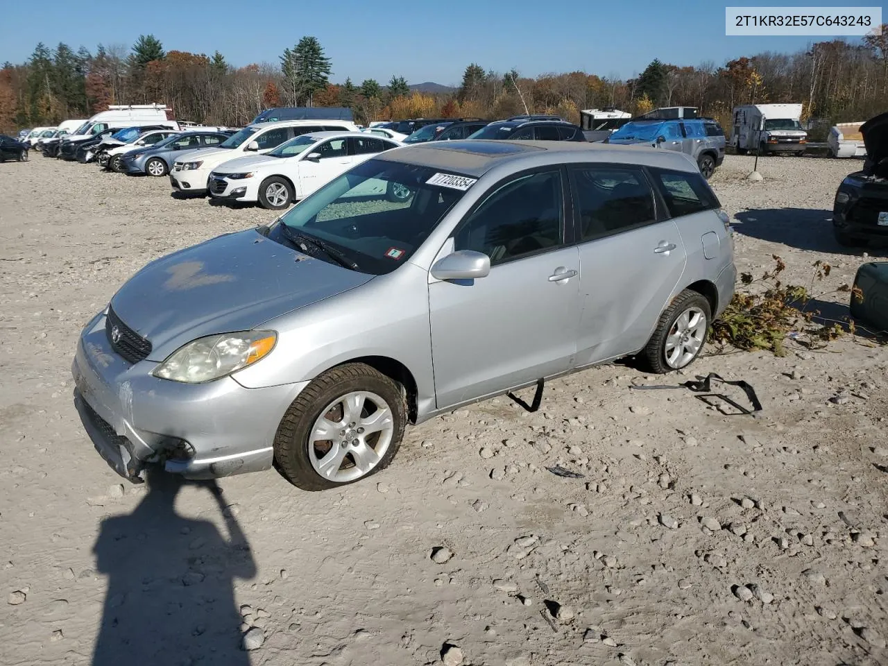 2007 Toyota Corolla Matrix Xr VIN: 2T1KR32E57C643243 Lot: 77203354