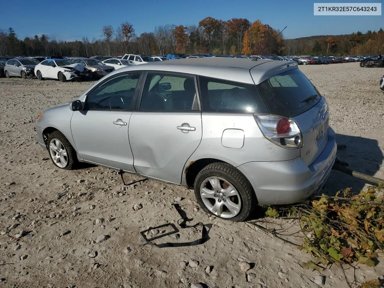 2007 Toyota Corolla Matrix Xr VIN: 2T1KR32E57C643243 Lot: 77203354